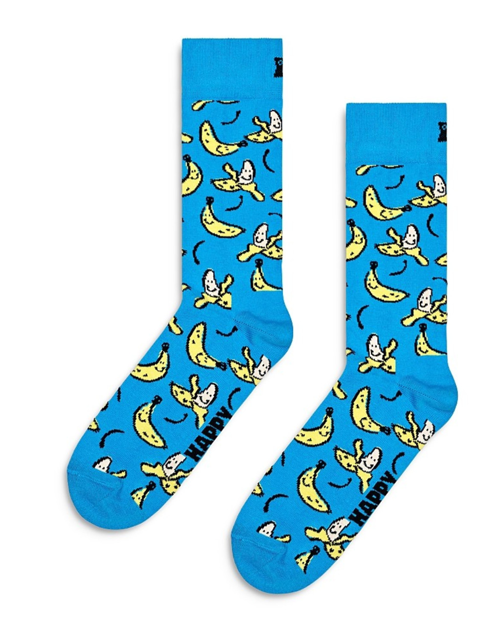 Happy Socks Men Banana Socks Fits Shoe Size 8-12