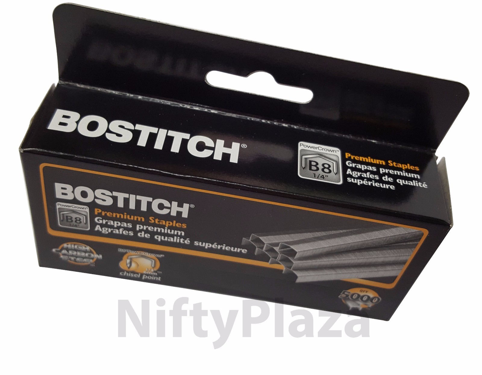 Pack of 5 Boxes Bostitch B8 Powercrown Premium 1/4" Staples MPN STCRP21151/4