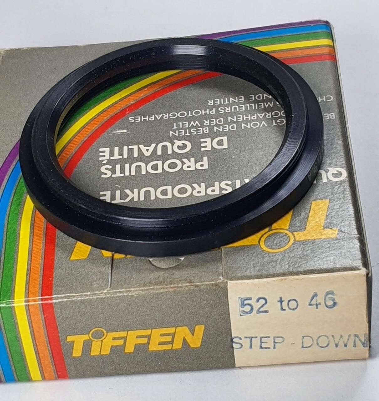 TiFFEN 52-46mm Step Down Lens Filter Converter Adapter Ring 52mm-46mm E52-E46