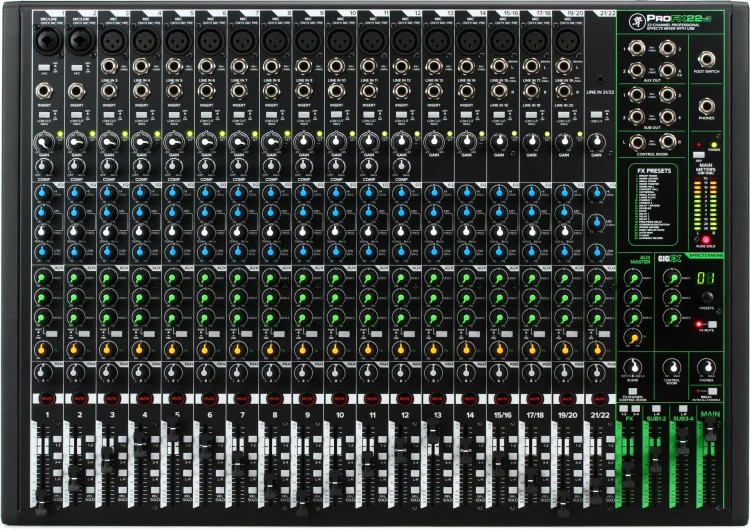Mackie ProFX22v3 22-channel Mixer with USB and Effects