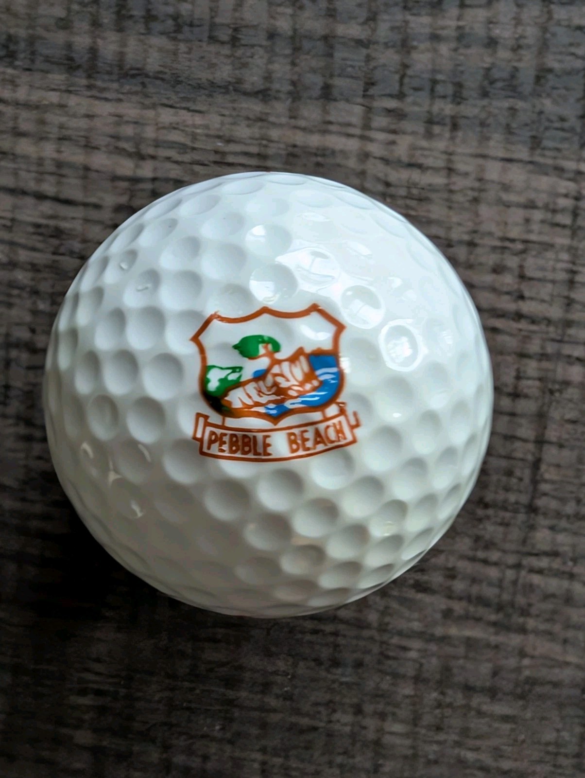 Vintage PEBBLE BEACH Golf Ball - VTG Top-Flite XL Spalding - Logo Souvenir Ball