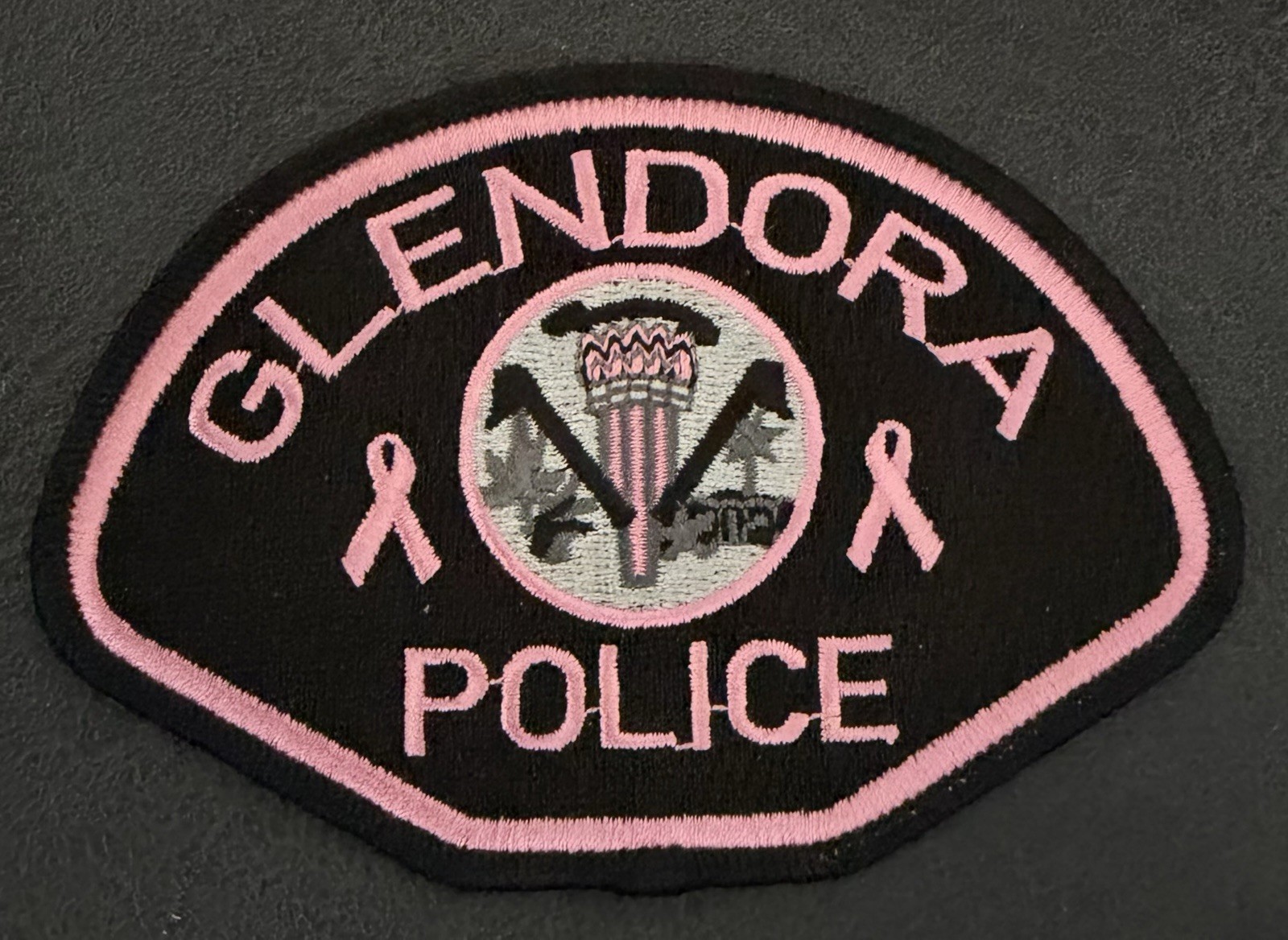 California Pink Police Patch. Glendora
