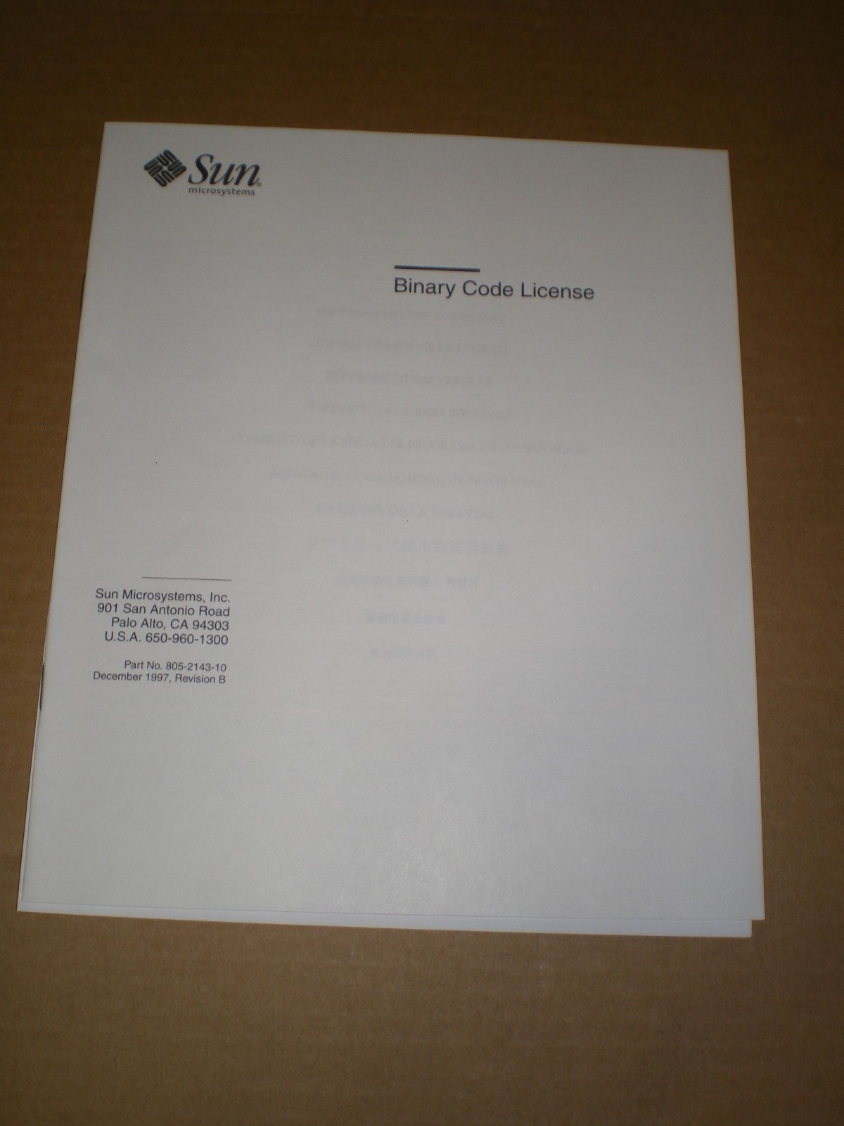Sun Microsystems SUN Solaris 2.6 Desktop License