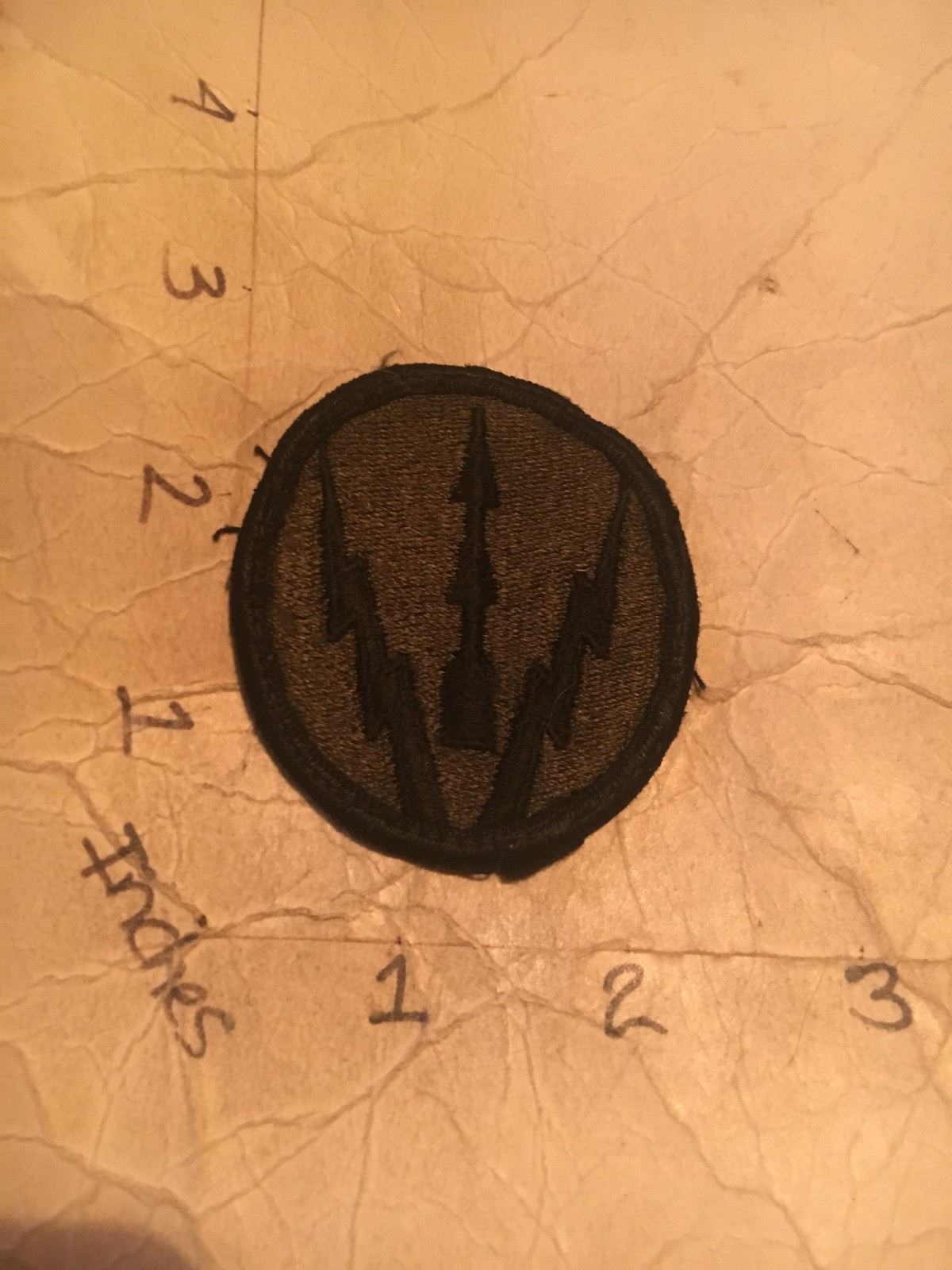 US Army Air Defense School m/e subdued patch 10/9/25