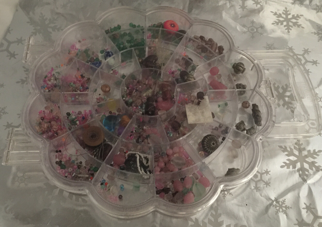 ❤️Jewelry Beads Crafting Multisize Carry Case With Handle Unfinished Project