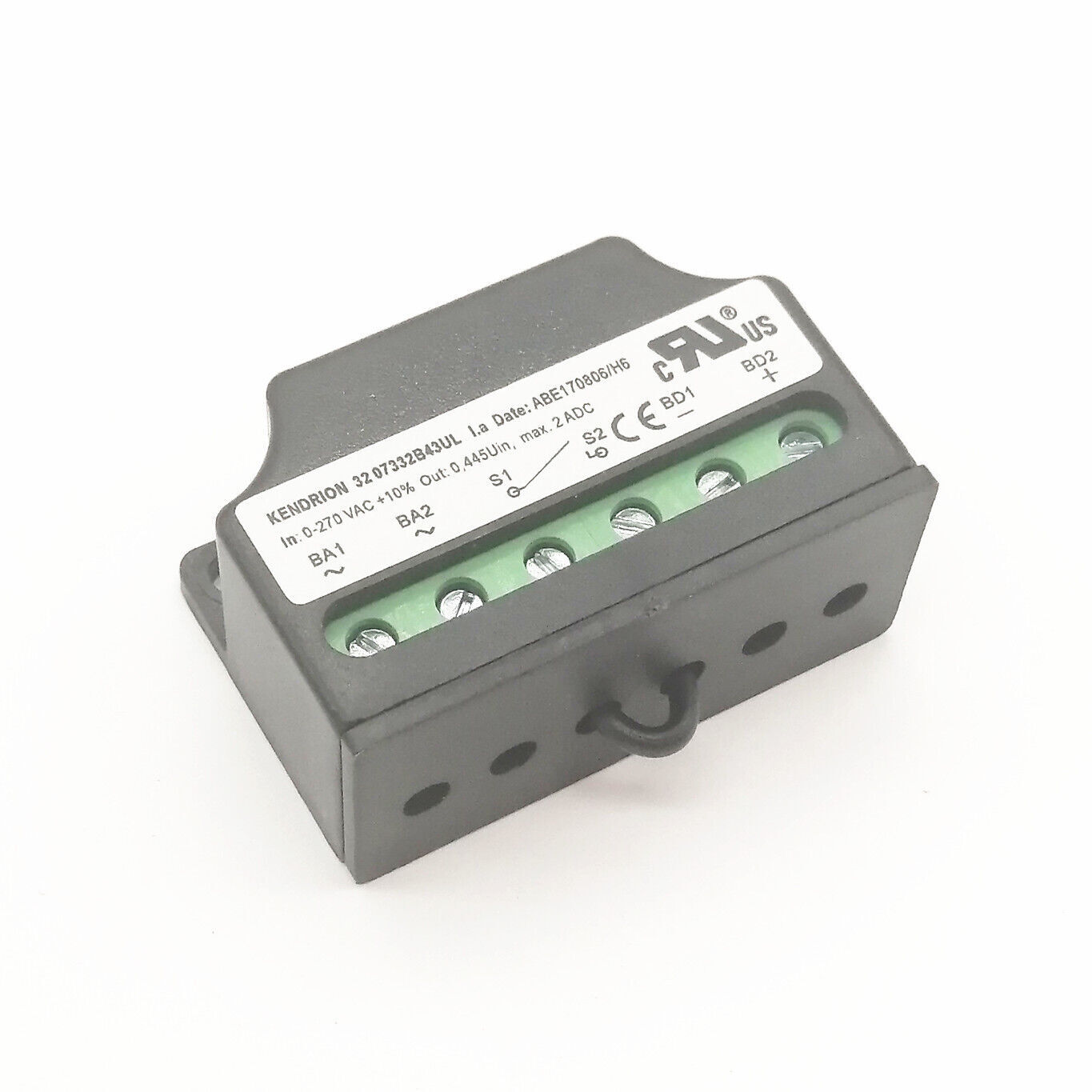 32 07332B43UL Half Wave Rectifier For KENDRION 0-270VAC+10% 0.445Uin Max2ADC