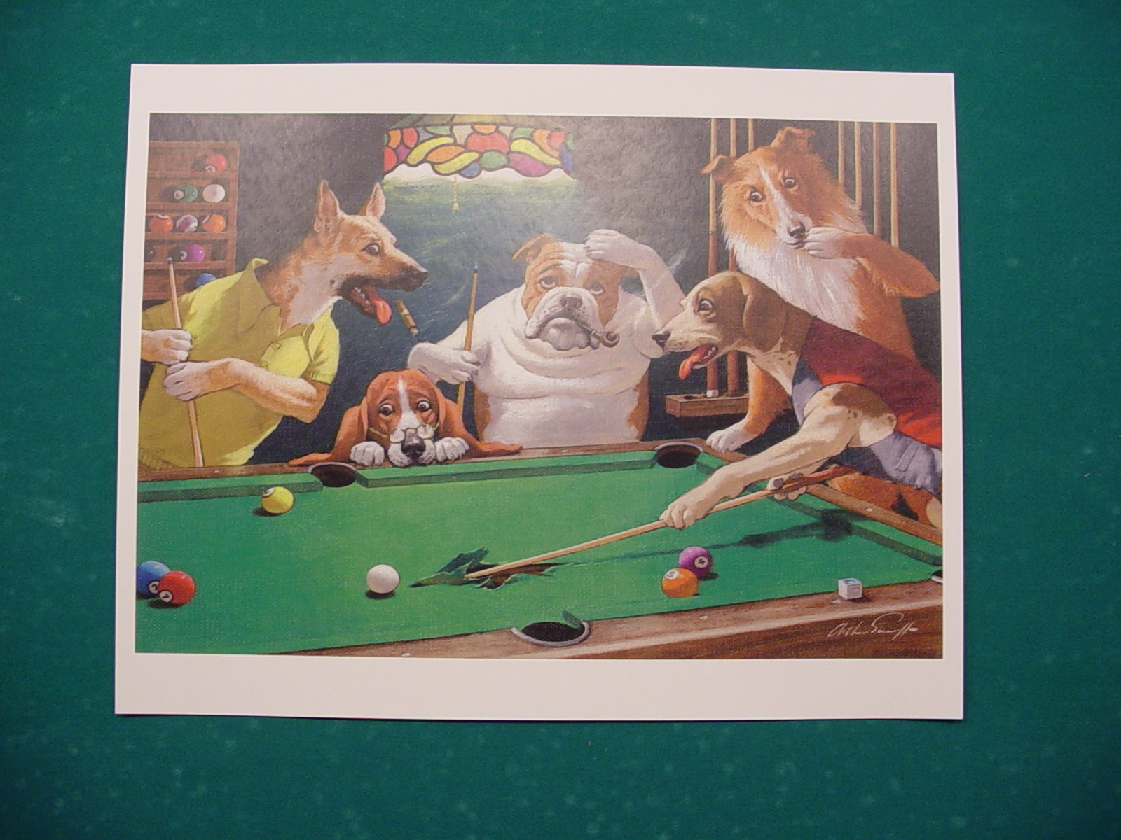 JACK THE RIPPER POOL DOGS POSTER HOME ART PRINT 11x14 billiards cue 18-0107