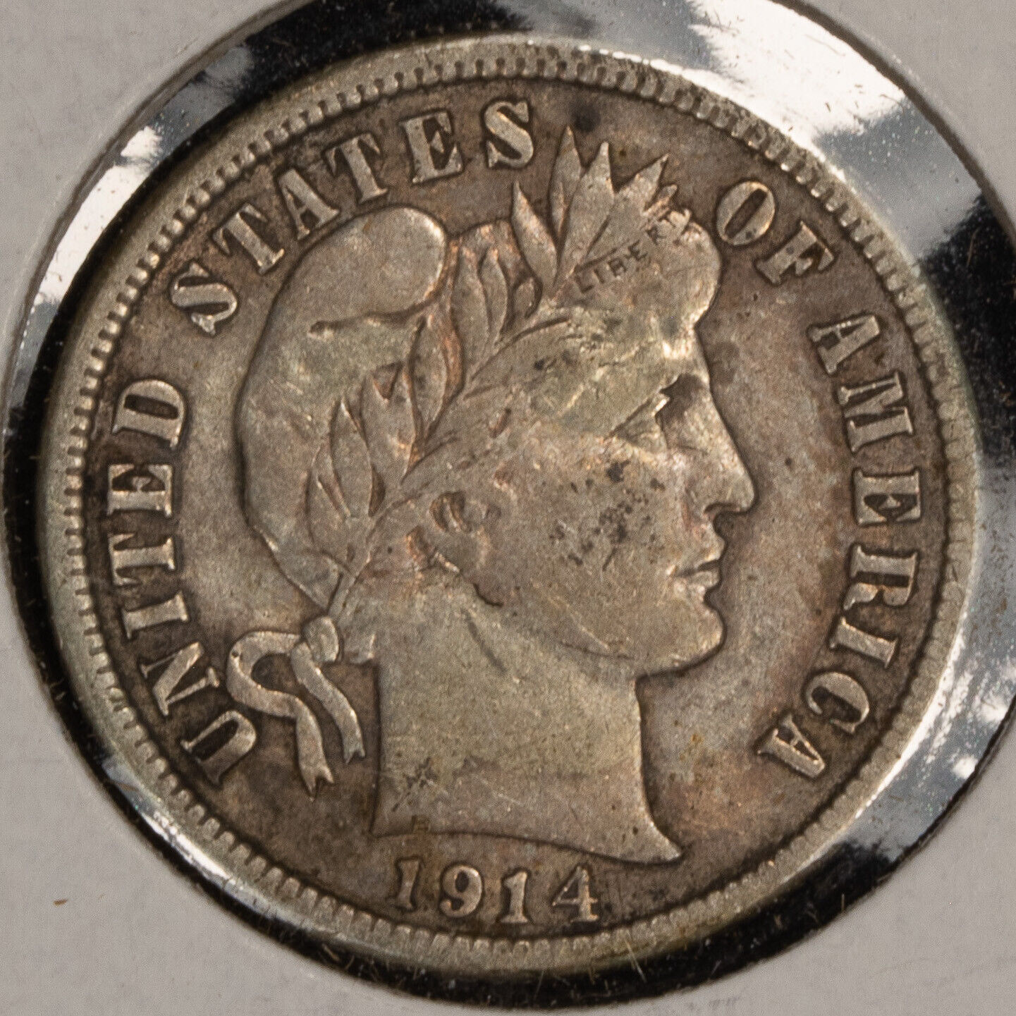 1914 10c Barber Silver Dime - XF - Value Coin - SKU-T4009