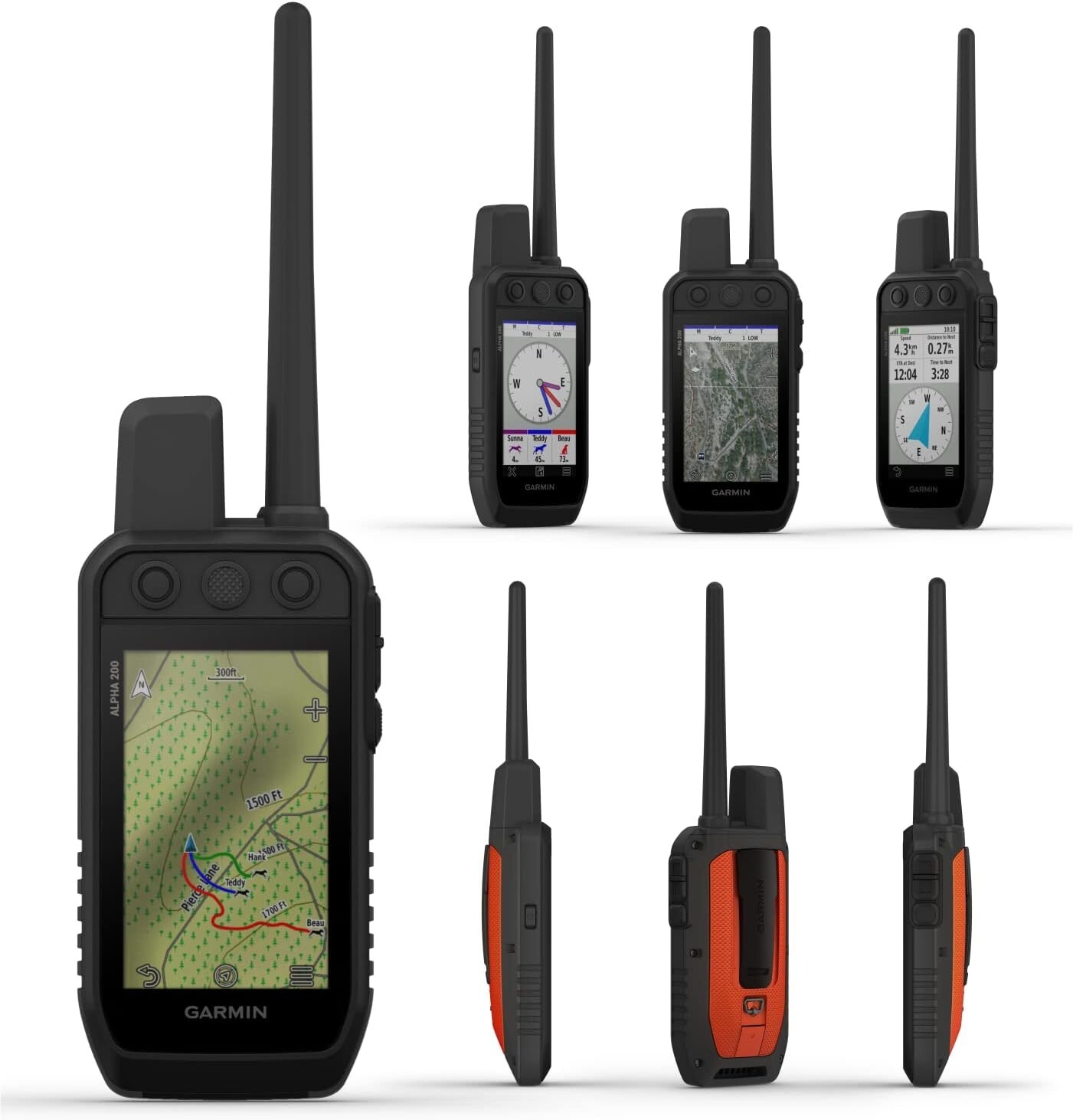 Garmin Alpha 200 Handheld Multi-Dog Tracker and Trainer High-Sensitivity GPS