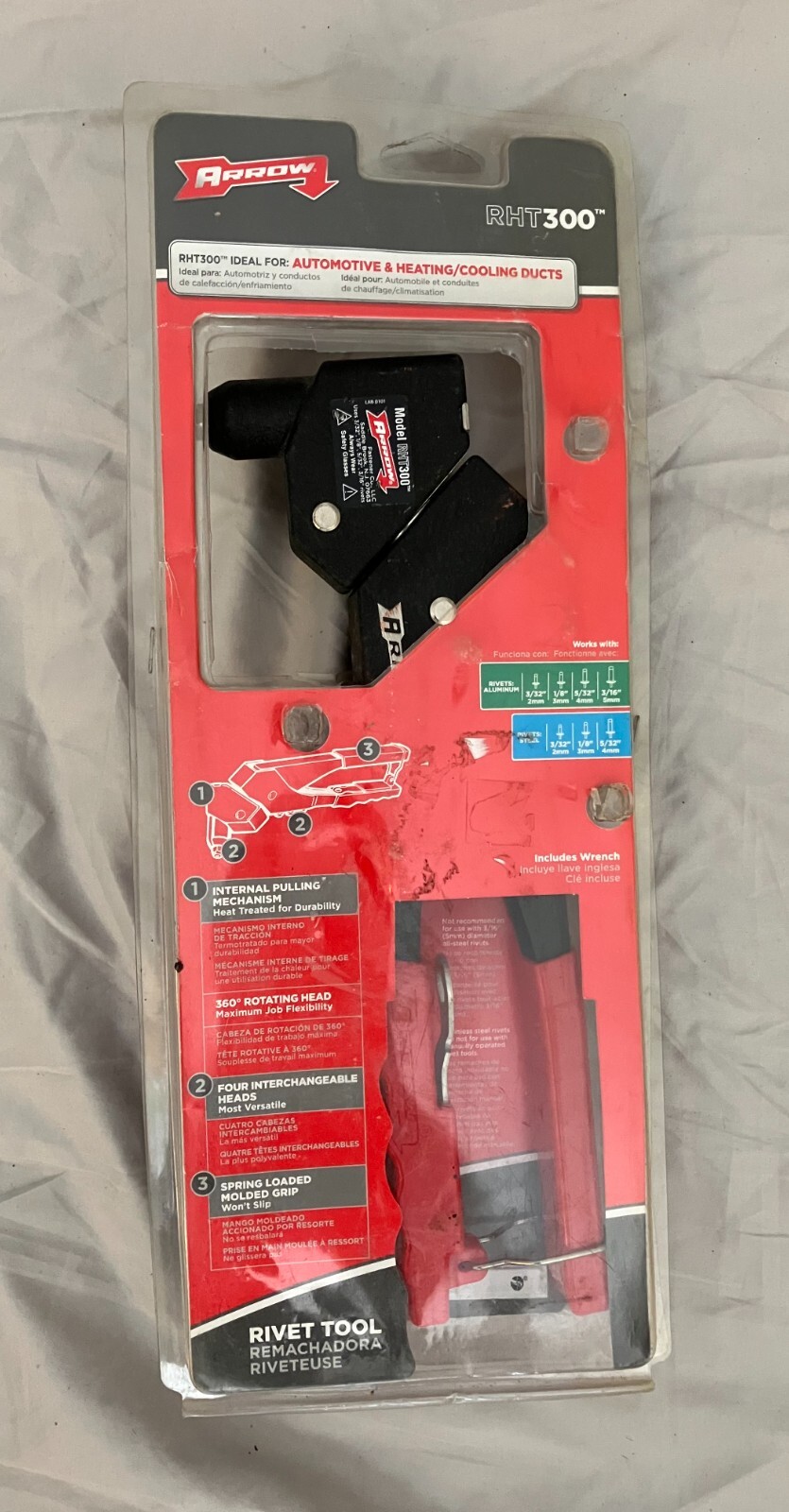 Arrow Fastener RHT300 Professional Swivel Head Rivet Tool - New in Package!