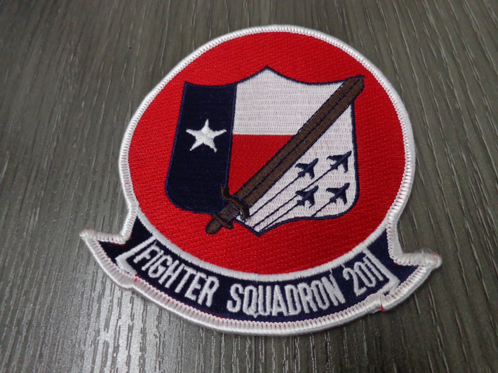 Original US Navy Strike Fighter Squadron VF-201 Hunters EMBROIDERED PATCH NEW