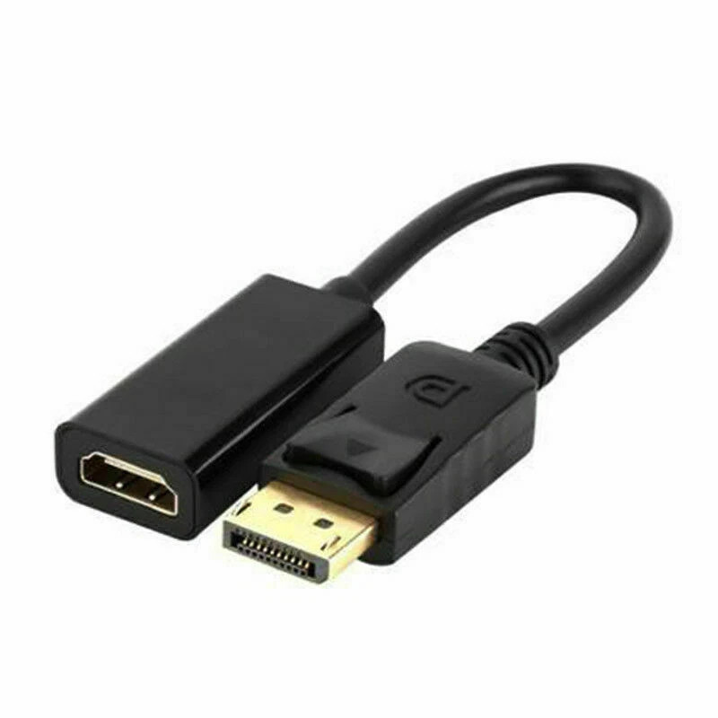 LOT DisplayPort to HDMI Male Female Adapter Converter Cable DP to HDMI NEW Black
