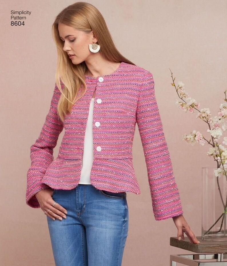 Simplicity Sewing Pattern 8604 0879 Misses Petite Jacket Size 6-14