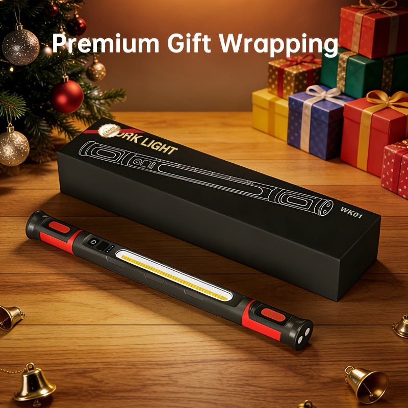 3000LM Rechargeable Work Light Bar, Underhood Hanging LED for Garage Use