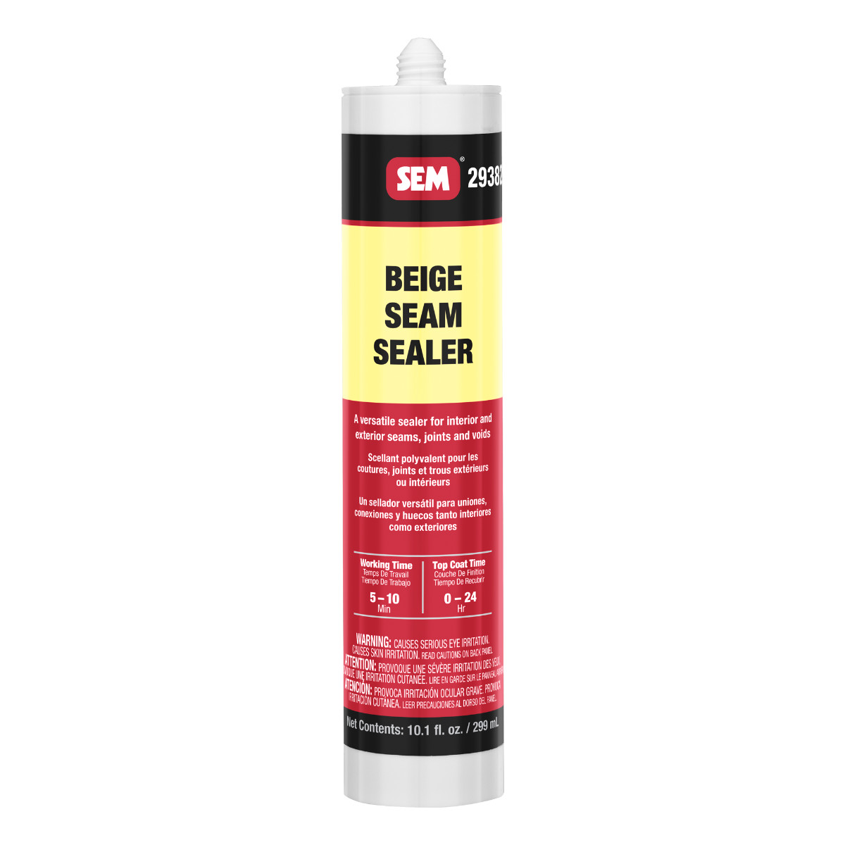 SEM Products 29382 Beige Seam Sealer Direct-To-Metal Sealant (10.1 fl. oz)