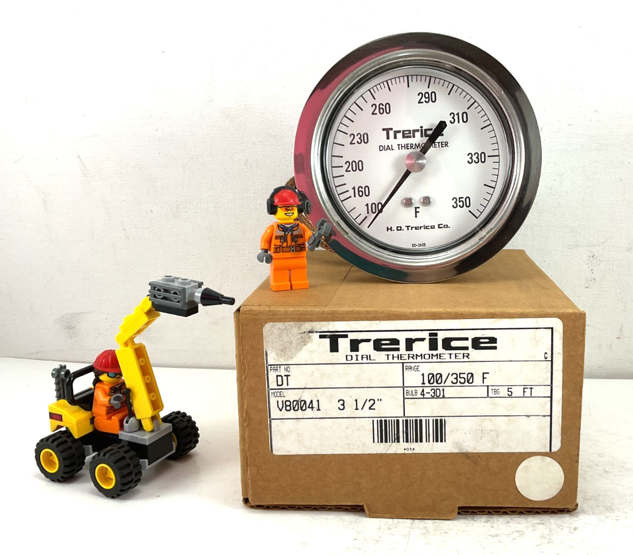 V80041 Trerice *NOS* Dial Thermometer 3.5"