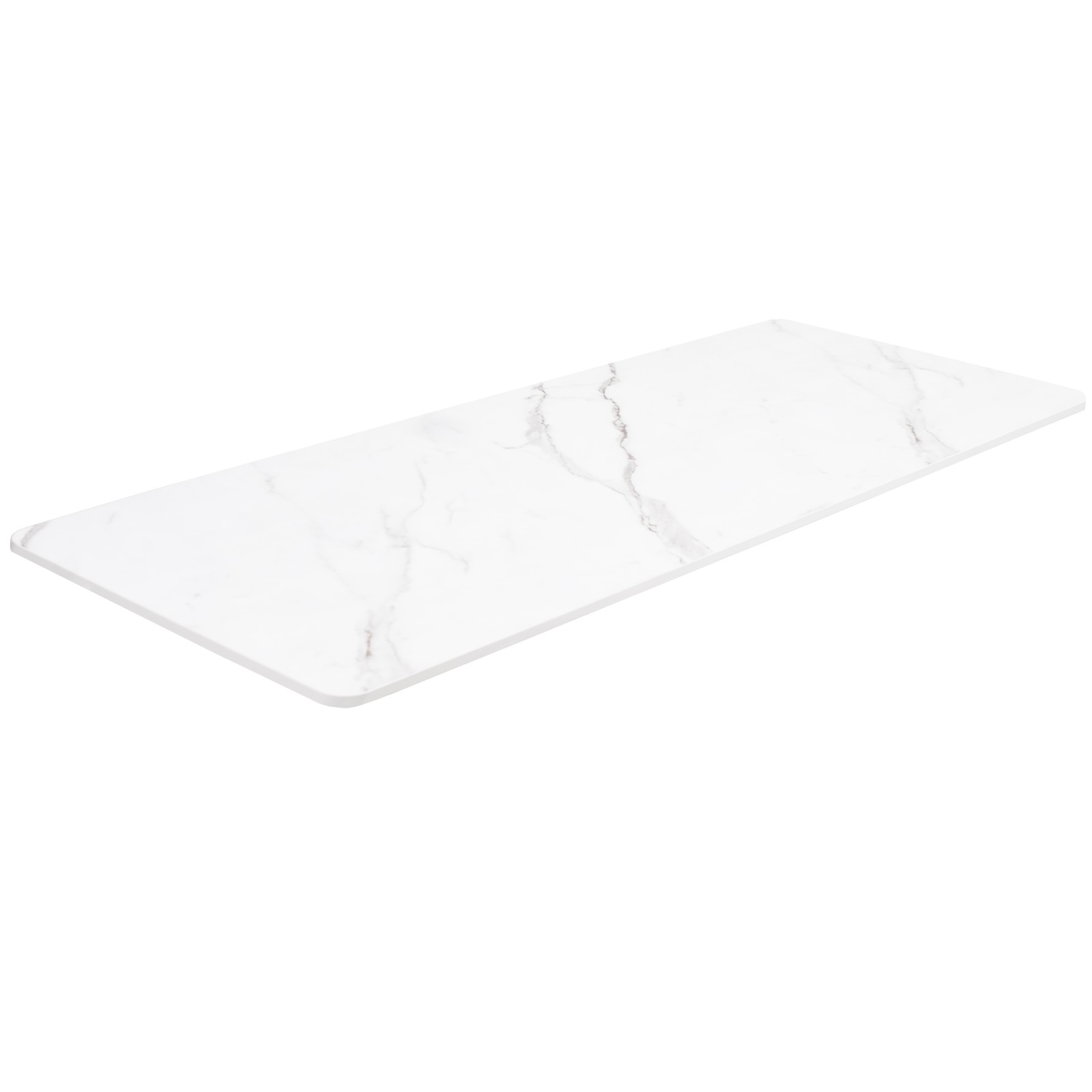 VIVO White Marble 60 x 24 inch Dry Erase Table Top for Sit to Stand Desk Frames