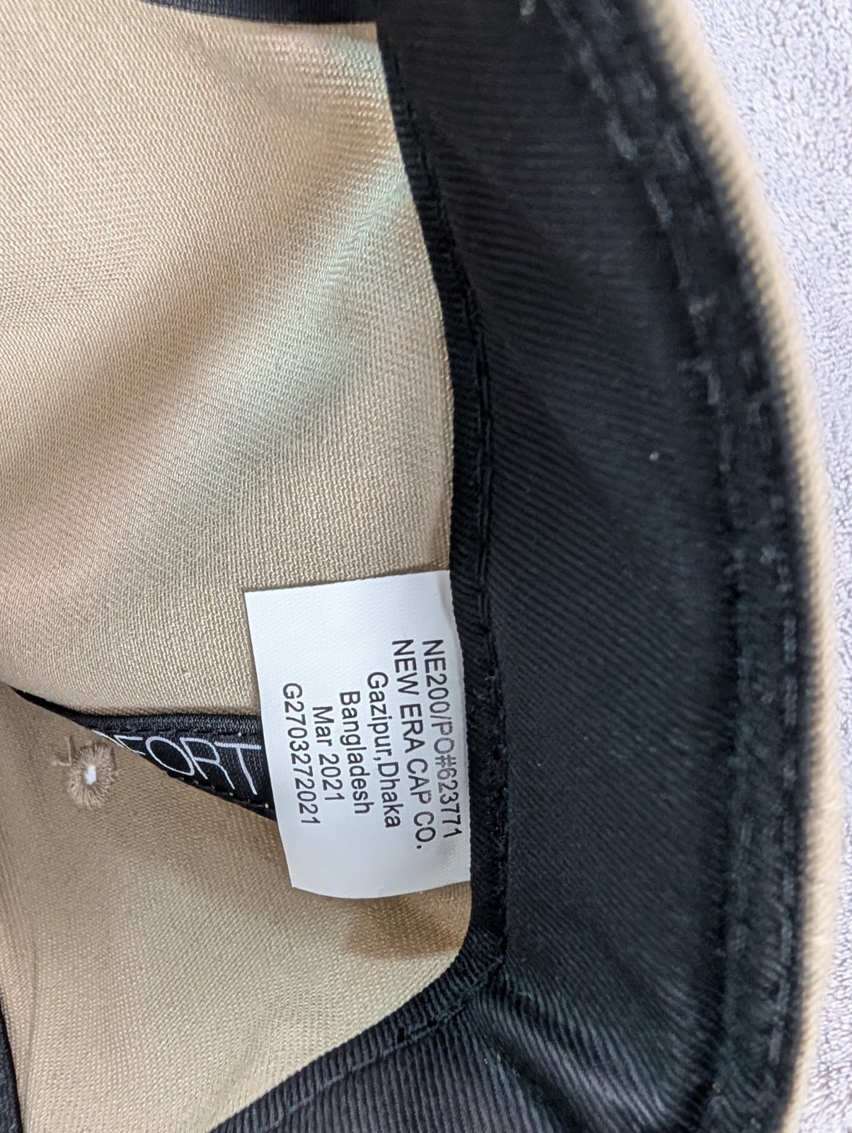 New Era Golf Blank All Beige (For Customs) 9Forty Adjustable Strap Back Hat Cap