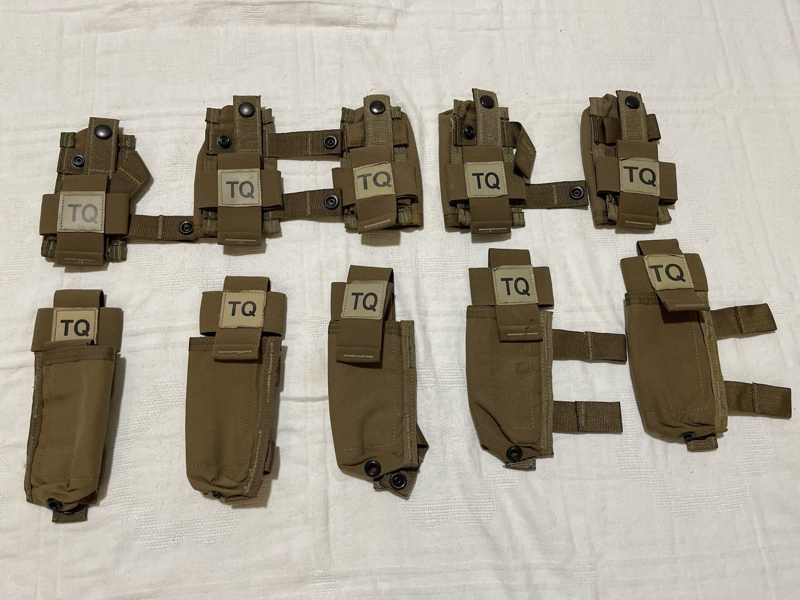 Lot of 10 Pc USMC Military  Tourniquet  MOLLE TQ CAT Pouch Coyote Brown NEW