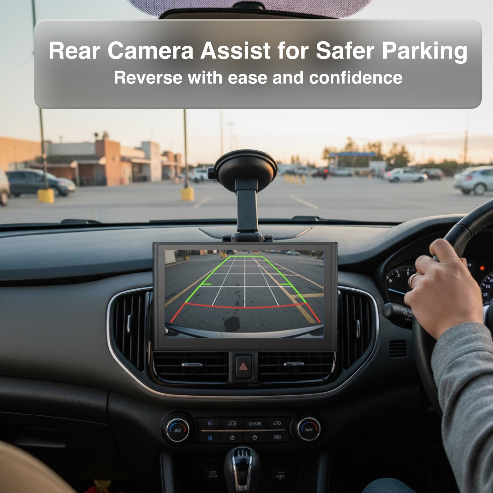 Laser 7in CarPlay Android Auto Screen Dual Cameras Wireless Portable