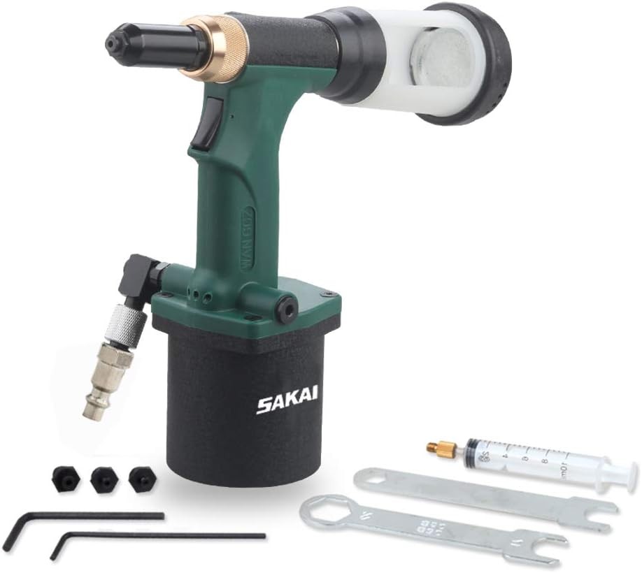 SAKAI Pneumatic Hydraulic Pull Rivet Gun Automatic Suction Air Rivet Tool