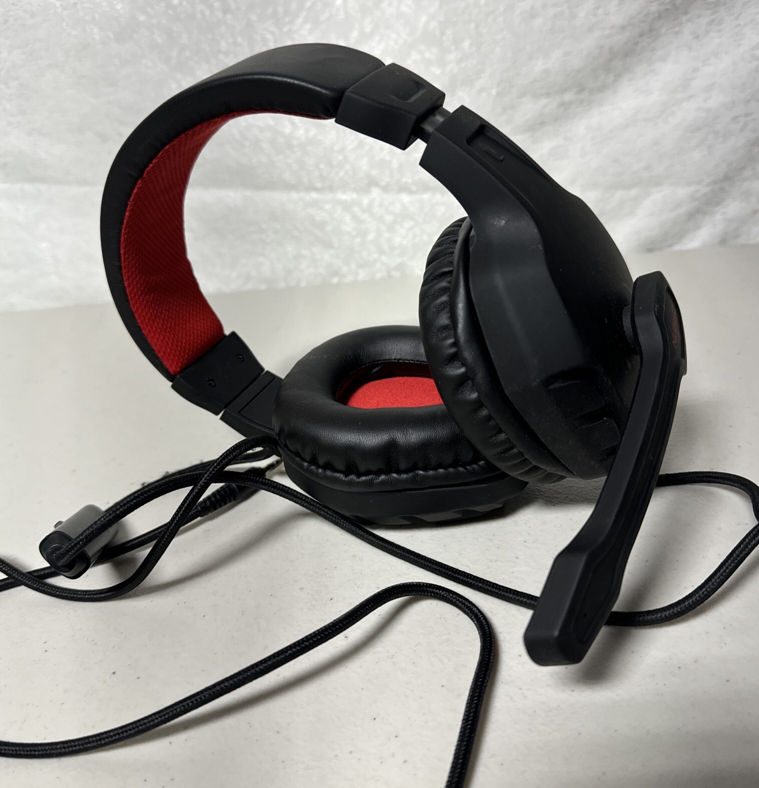 NUBWO U3 3.5mm Gaming Headset for PC, PS4, PS5, Laptop, Xbox One, Mac, RED BN15