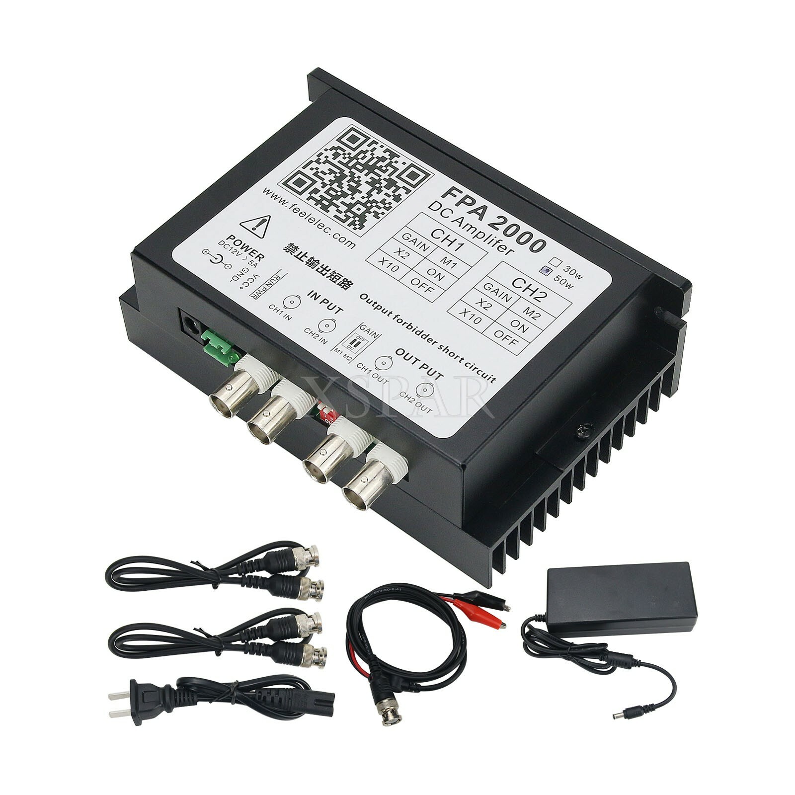 Amplifier Signal Generator Dual Channel Amplifier Drive Vibrator FPA2000-50W xr
