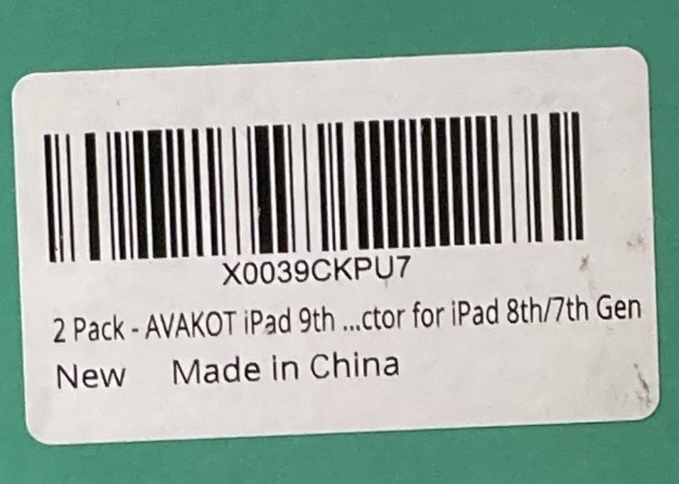 2 Pack Tempered Glass Screen Protector for iPad 9th 8th 7th Generation 10.2 Inch