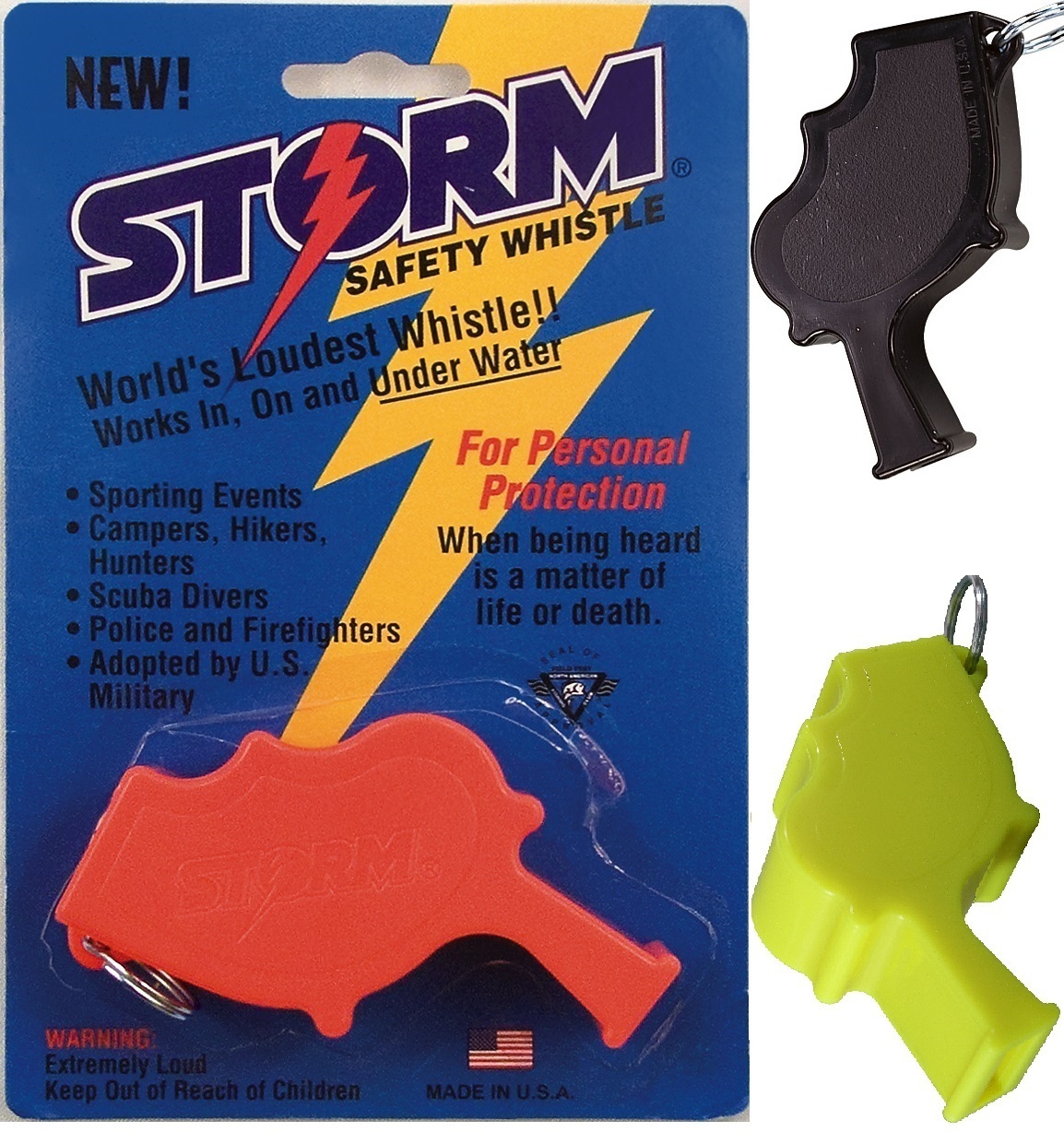 US Navy "Storm" All Weather Whistle - Works In, On And Under Water - US Made