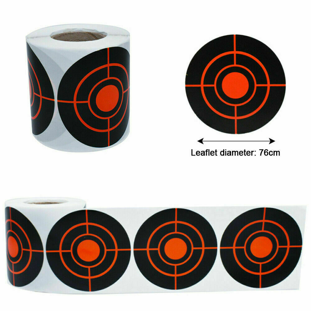 100/500Pcs 3" Shooting Self Adhesive Targets Splatter Reactive Target Stickers
