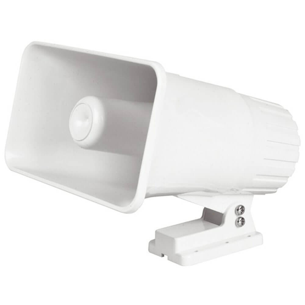 Quality Speaker Horn 127x203mm 8R 30W White Abs Stainless Steel Hinge Bolts