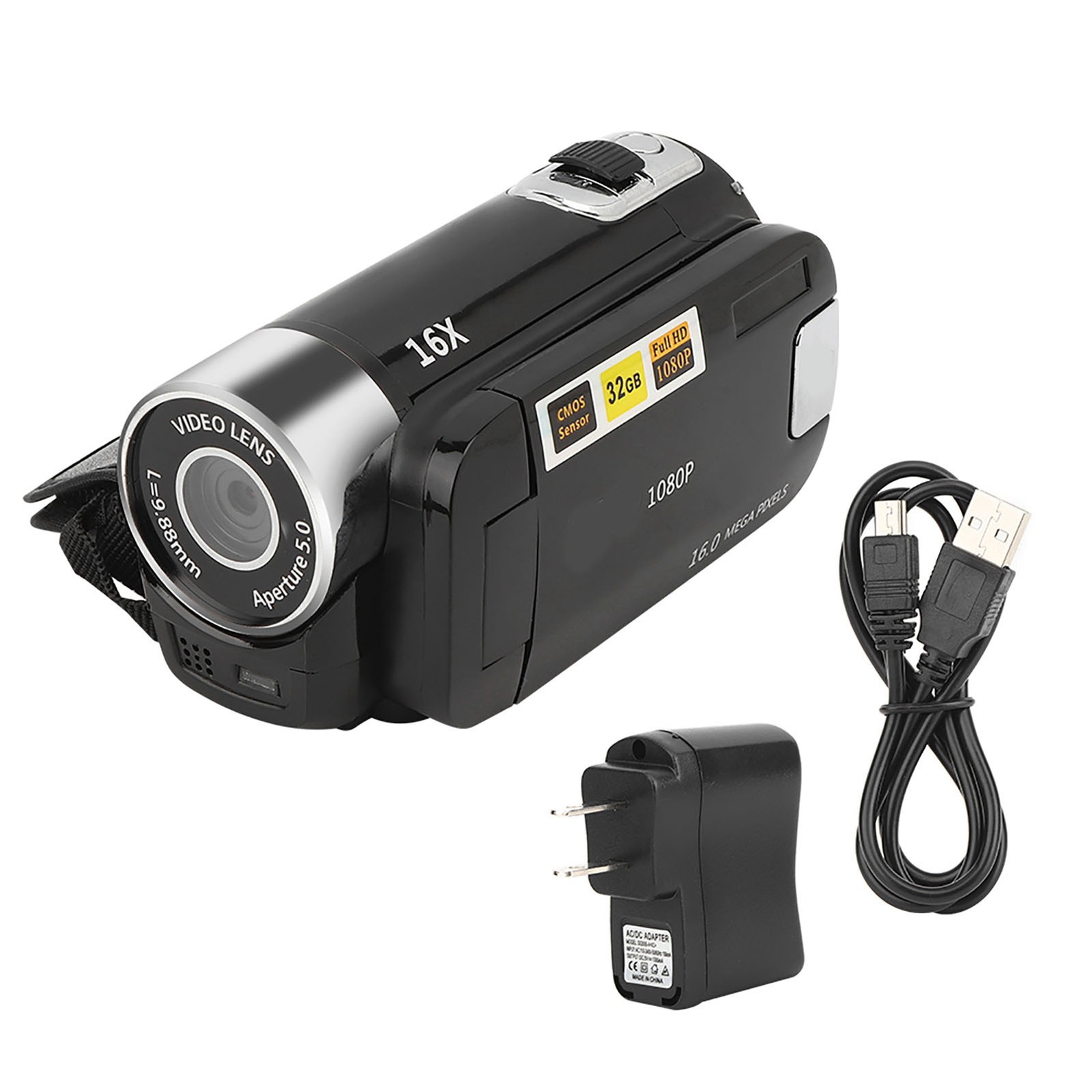 16X Zoom Colourful Display Screen High Definition Camera Image Video Camcorder