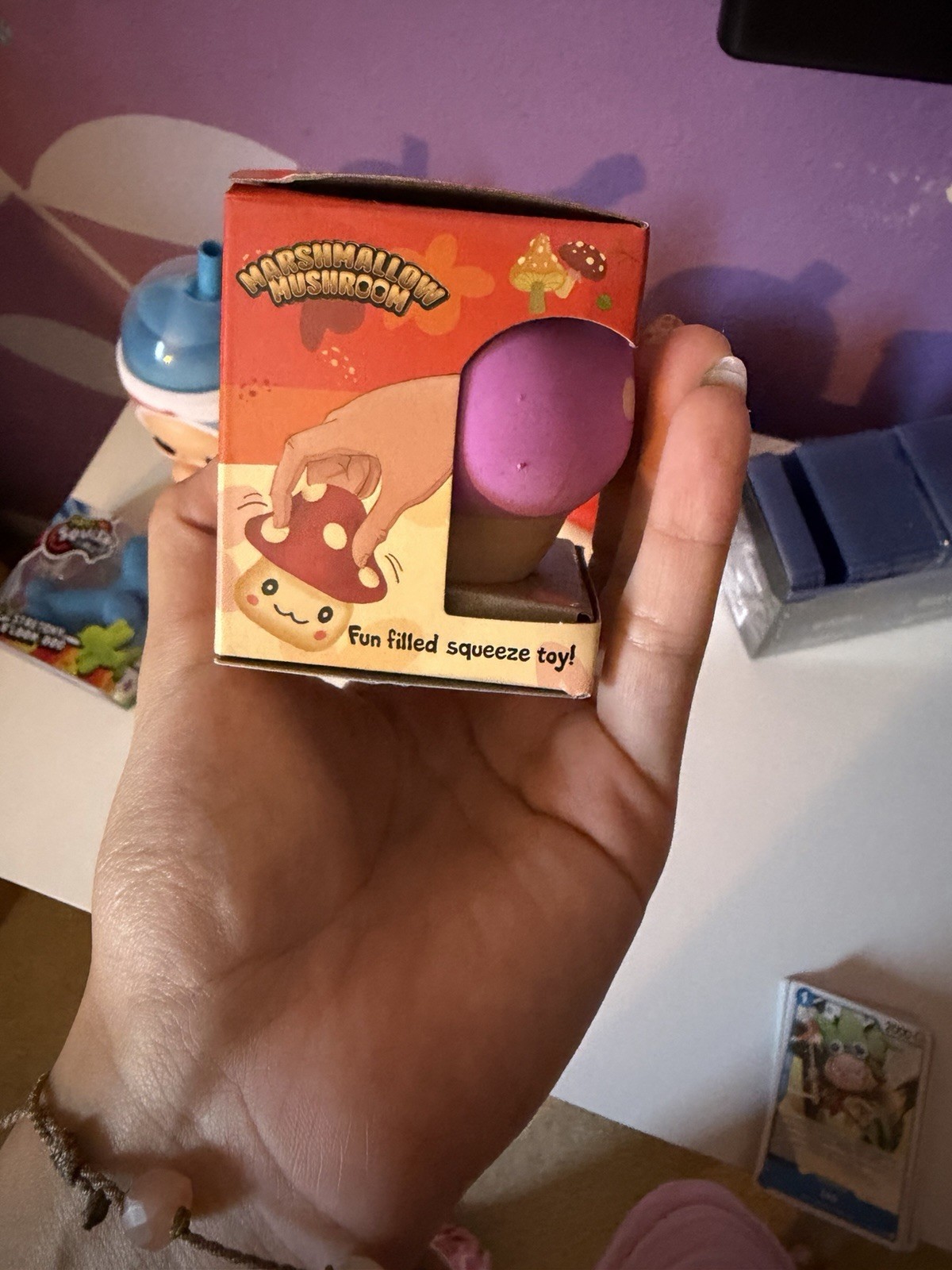 Marshmallow Mushroom Squishy Toy NIB