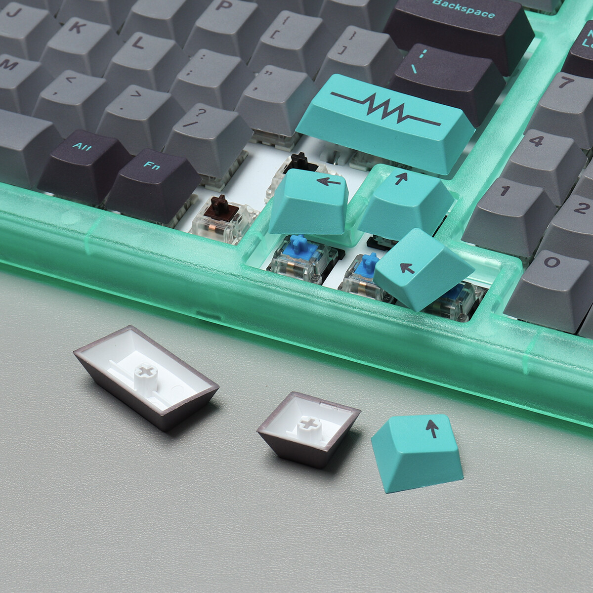 DIY Electric Keycap PBT Cherry Profile Five-sided sublimation 129 Key For MX