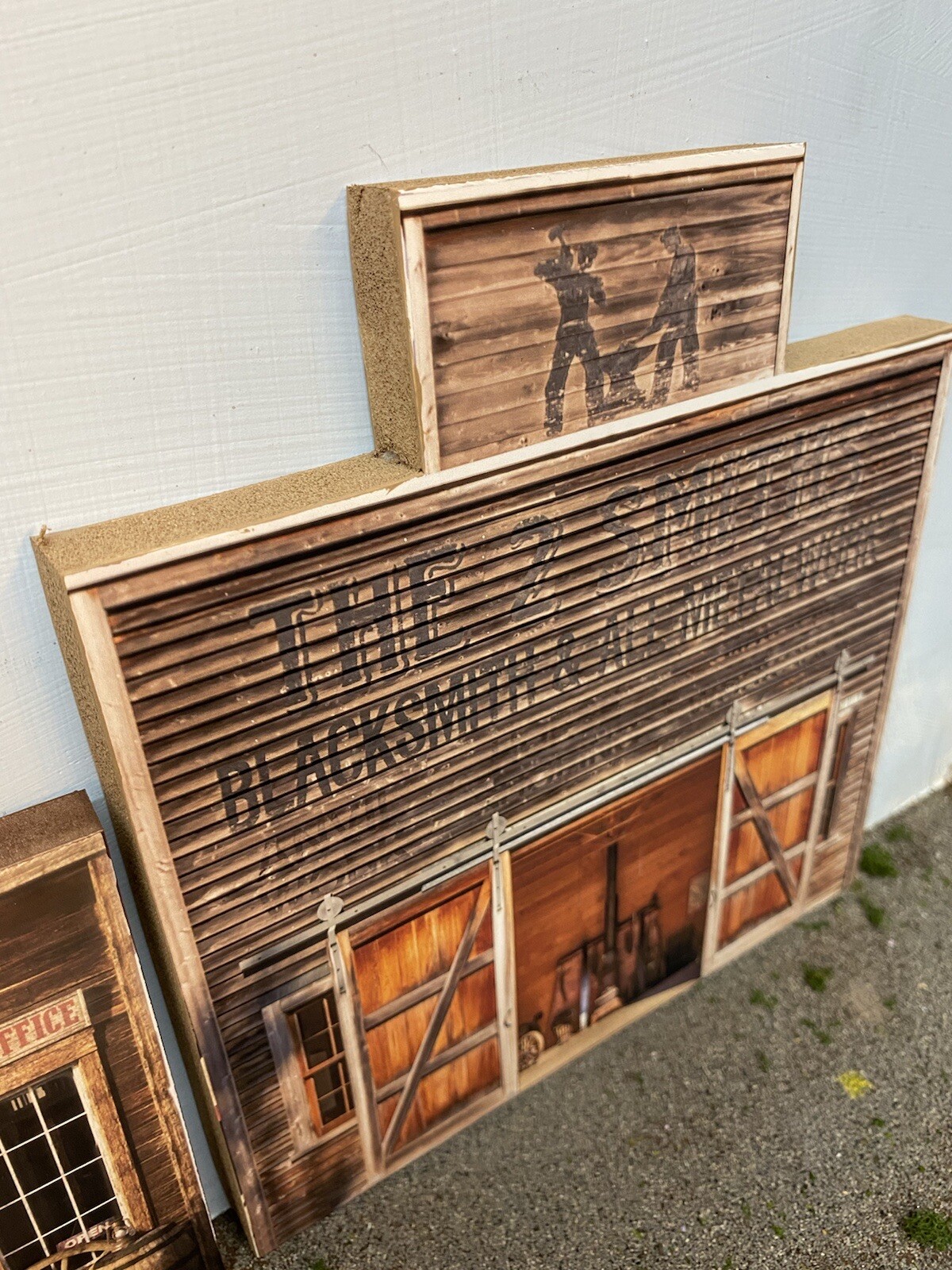 O Scale Wild West Blacksmith #2- Building Flat/Front- MTH