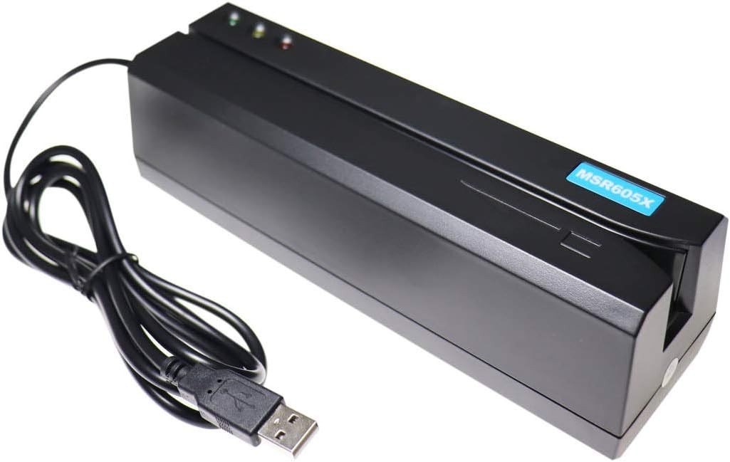 High-Speed USB Card Reader Writer 3-Track Mag Stripe Format Windows
