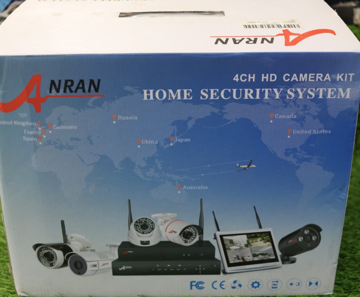 ANRAN 4 CH HD Cameral Kit, OPEN BOX - NEVER USED 4 CH POE KIT model K04P5228