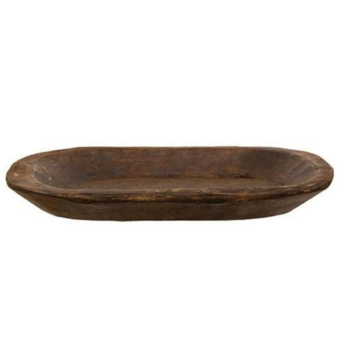 New primitive RUSTIC CARVED WOOD DOUGH BOWL Large 21"