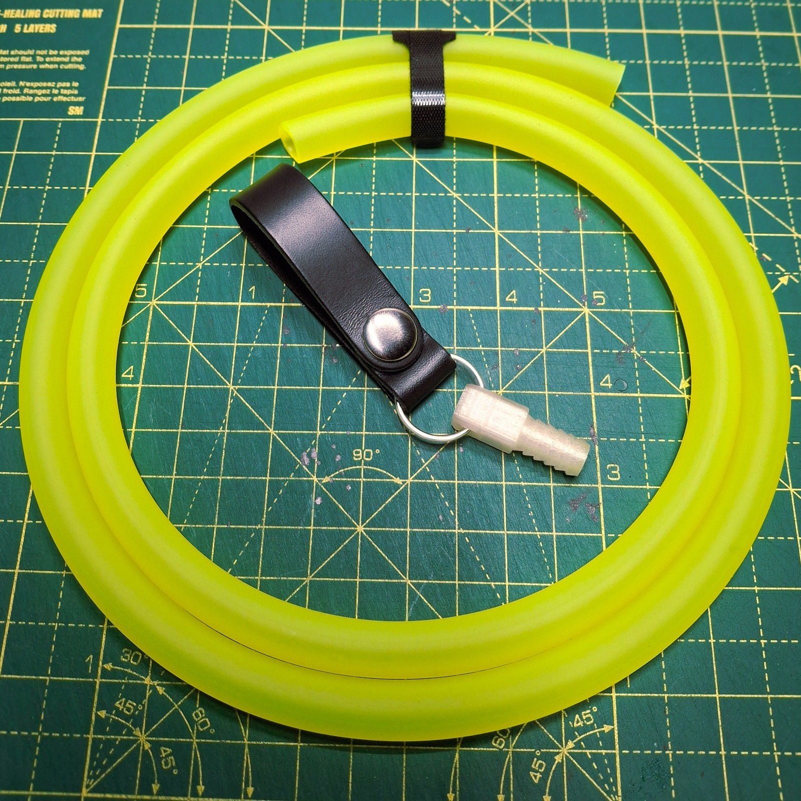 Ghostbusters Yellow Leg Hose & Leather Belt Fob Connector. Cosplay Accessories