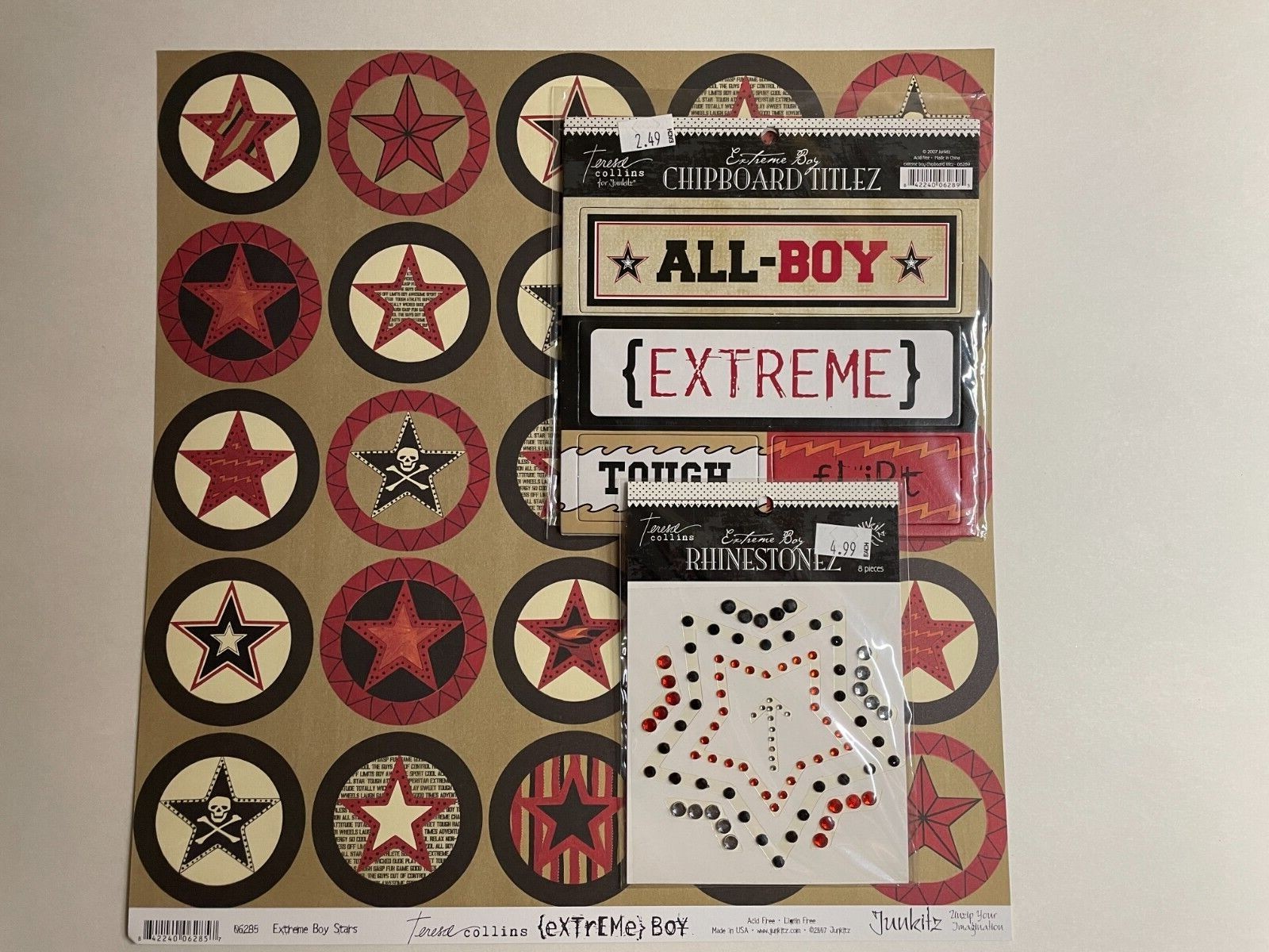 JUNKITZ "EXTREME BOY" COLLECTION 12X12 DS HEAVY PAPER