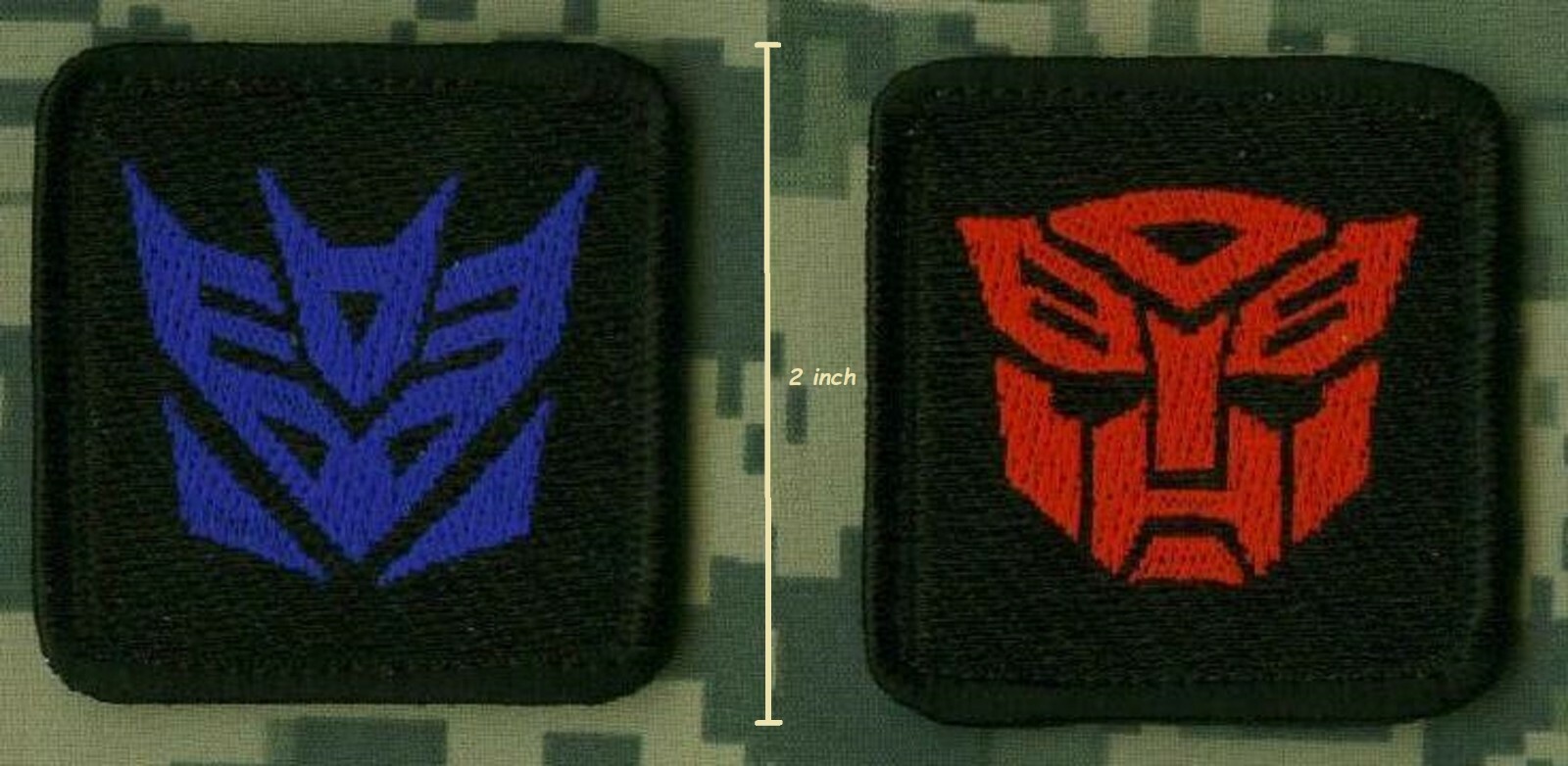 Syria-Iraq JSOC JTF US GREEN BERETS SFG ADVISOR burdock 2" 2-TAB: TRANSFORMERS