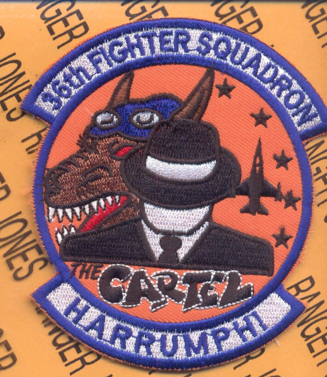USAF 36th FIGHTER SQUADRON FS FIEND The CARTEL Harrumph aviation patch