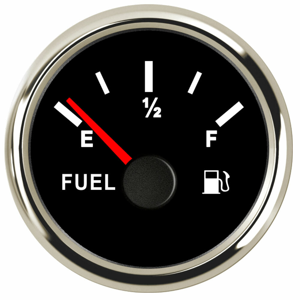 52mm fuel level gauge 240-33 ohm 9-32V for car truck marine motorcycle utv black