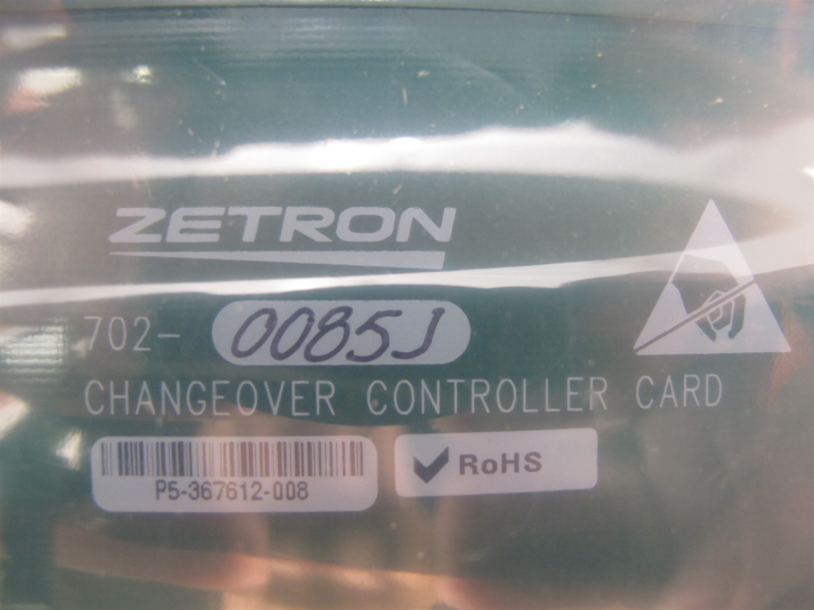 ZETRON Changeover Controller Card 702-0085J