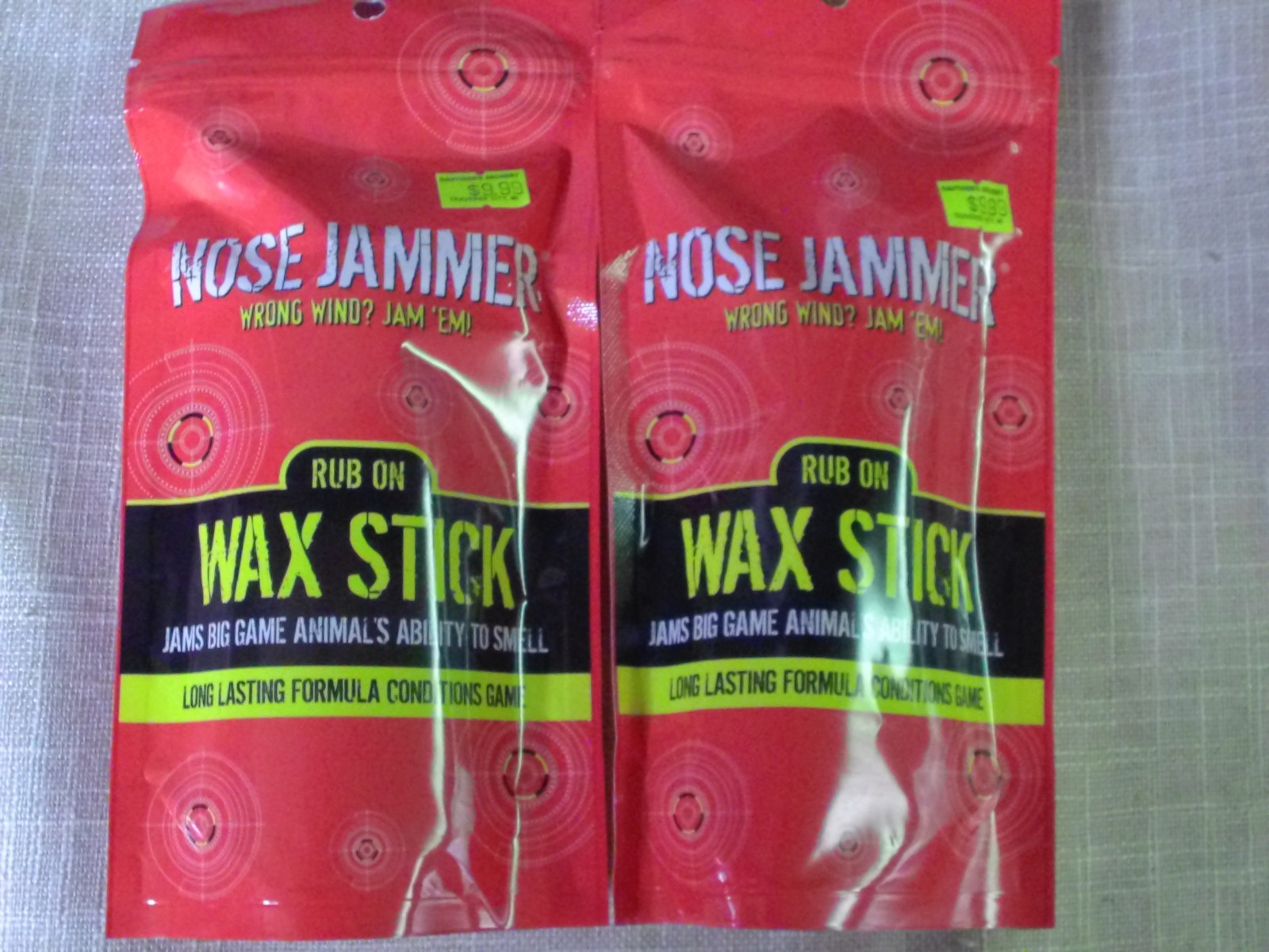 2 Nose Jammer WRONG WIND Wax Stick - DEER HUNTING NOSE JAMMER