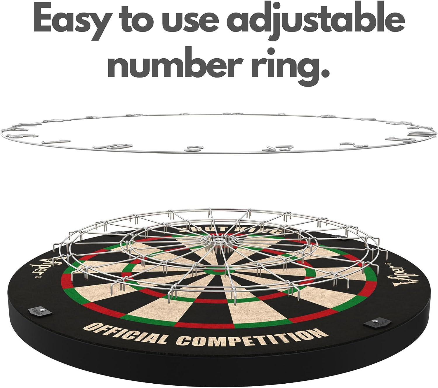 by GLD Products Shot King Regulation Bristle Steel Tip Dartboard Set with Bullse