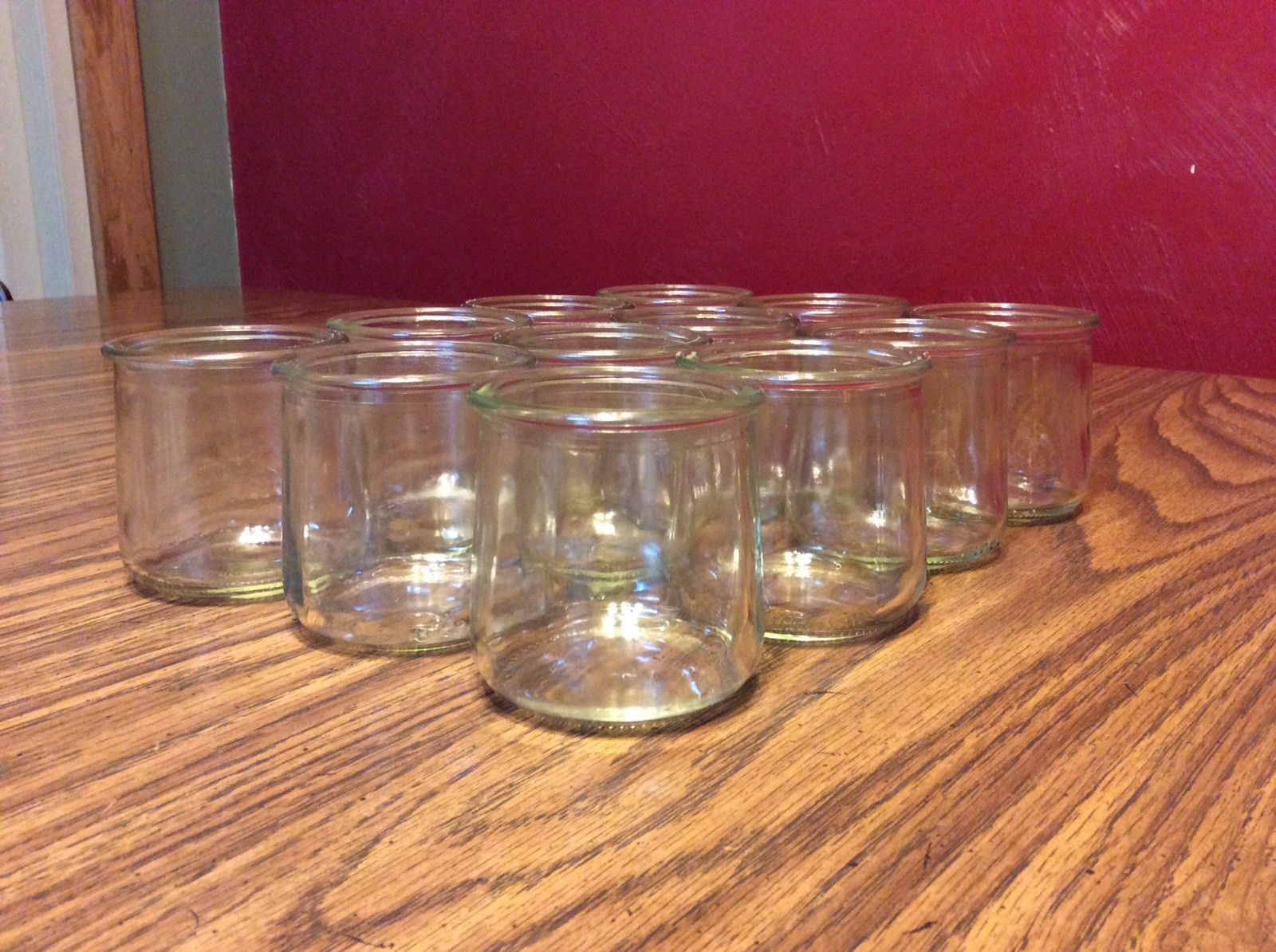 Glass Yoplait Oui Yogurt Jars Pots