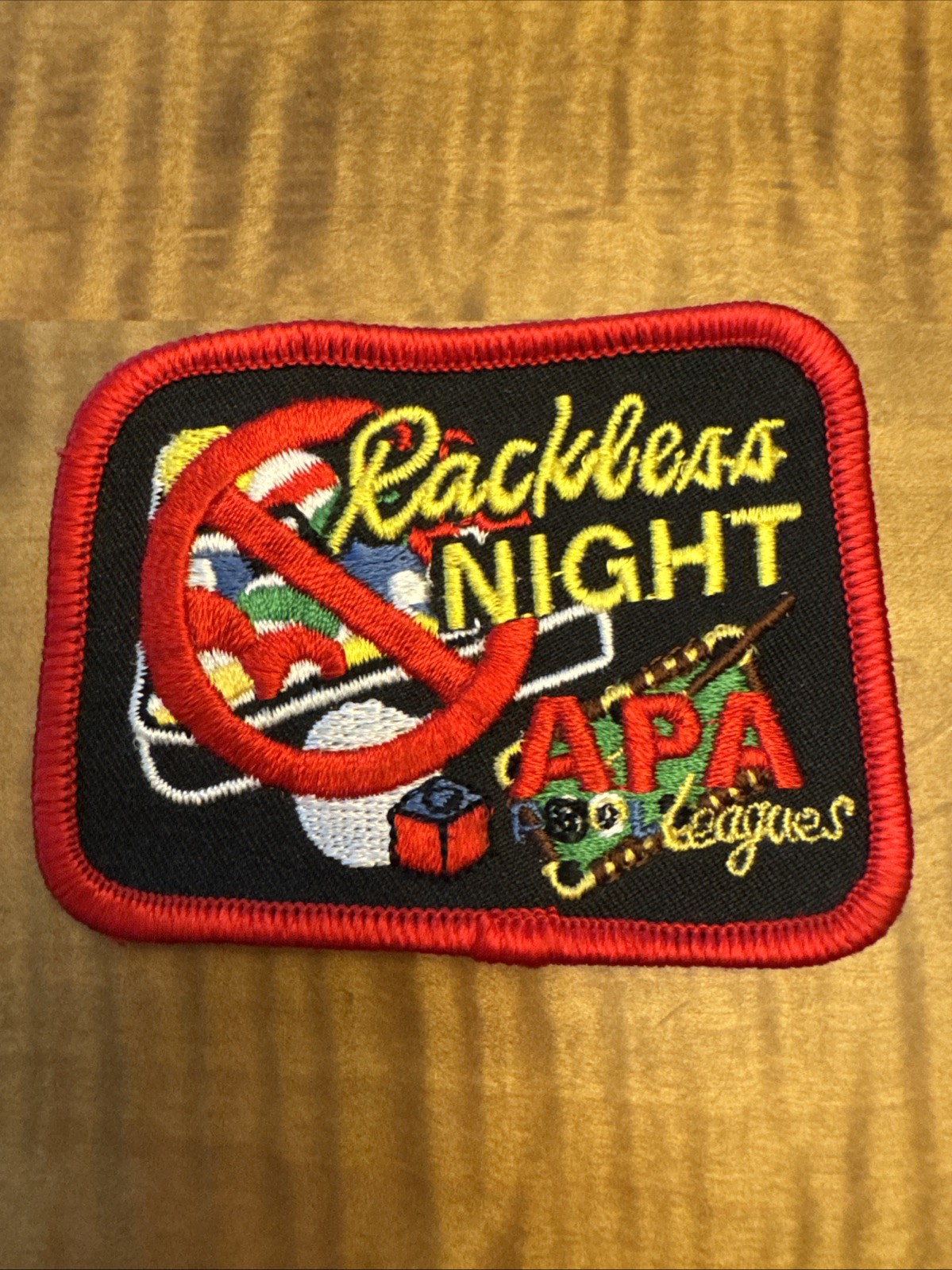 APA Leagues “Rackless Night” Patch - American Poolplayers Association