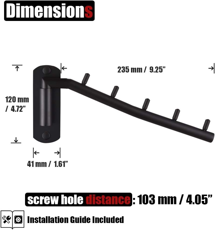 Stainless Steel Swing Arm Hook, Drying Closet Storage Hanger