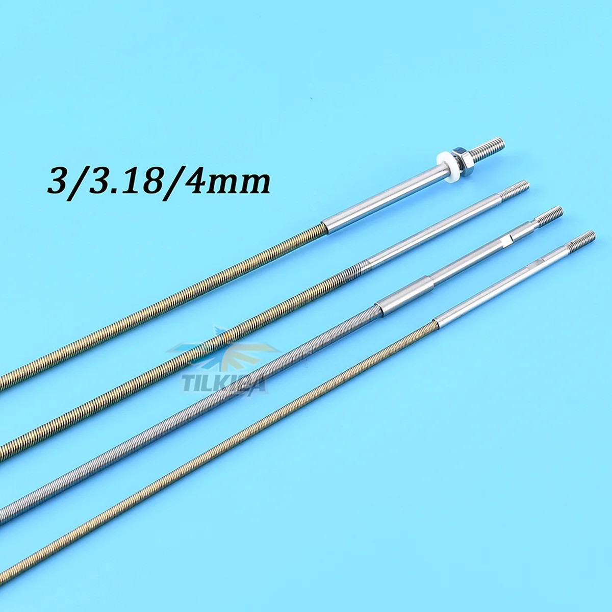 2.35 to 3/3.18/3.18 to 4mm Flexible Shaft L295/300/350mm Flex Cable For RC Boat
